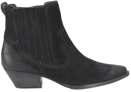 Paul Green Stiefelette 8144-016, Rauleder, Schwarz, Damen EU 6/39