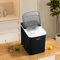 Counter Top Ice Maker Machine, Electric Ice Cube Maker, Make Ice In 6-7 Mins, 2 L, Self Cleaning, Touch led Buttons,Scoop & Basket included (Black)