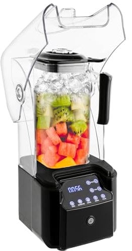 Standmixer Küchenmaschine Mixer Multifunktionsmixer, 9 Gänge Mehrzweckmixer 2200W, schalldichte Ice Crusher für Smoothies und Lebensmittelverarbeitung