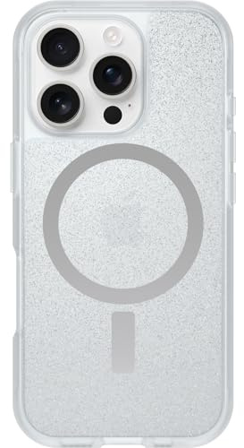 OtterBox React Series MagSafe Hülle für iPhone 16 Pro, stoßfest, sturzsicher, ultraschlank, schützende Hülle, Getestet nach Militärstandard, Stardust/Transparent