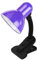 Zarivy Flexo con pinza 1xE27 morado, flexible y orientable, dimensiones 26x11,5x12 cm; ideal para lectura y iluminar espacios reducidos.