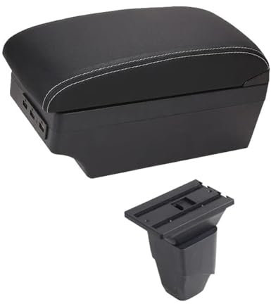 FEILIVCI Ersatz Ersatzteile Für P&eugeot 206 207 CC Armlehnenbox Armlehne Ellenbogenstütze Mittelkonsole Aufbewahrungskoffer Mit Getränkehalter Armlehne(C3 7USB)