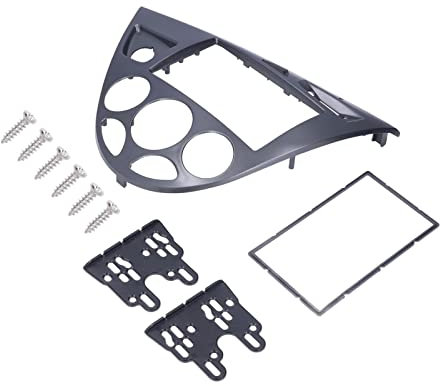 Placa Frontal de Radio, 2DIN Sonido CD DVD Panel Decoración del Tablero Reemplazo Plug and Play para 1998-2006, Fácil Instalación y Desinstalación, Construcción de ABS de con