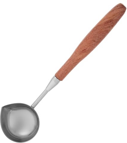 Lurrose Schmelzlöffel Für Siegelwachs Löffel Mit Runder Holzgriff Zum Schmelzen Und Gießen Von Wachs Siegelwachszubehör
