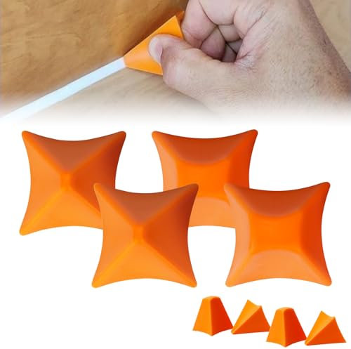 4PCS Silicone Seam Tools, 3 in 1 Silicone Caulking Tool, Silicone Caulk Smoothing Tool Silicone Removal Tool Silicone Applicator Tool Applicator Sealant Finishing Tool Silicone Profiling Tool