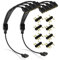 Tiryns 2PCS 1-to-4 ARGB Splitter Cable Fan Splitter 5V 3 Pin Addressable RGB with Male Pins Extension Cable ARGB LED Sync Connect up to 4 RGB Devices for Computer Chassis CPU Cooler and 5V Fan