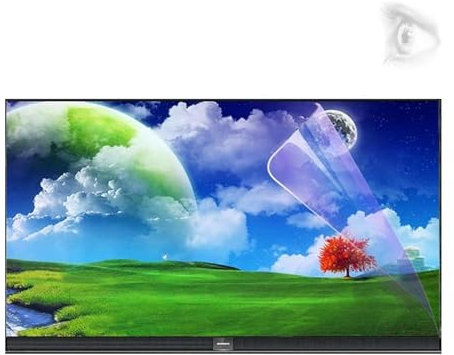 Protectores de pantalla de TV anti-vertigüe, Filtro de panel protector de pantalla de 50-60 pulgadas antiarañazos for LCD/LED/OLED y QLED 4K HDTV, 32-75 pulgadas sin huellas dactilares(60(1327*749mm)