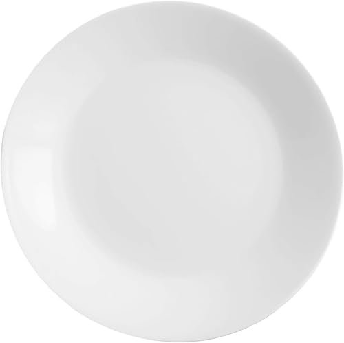Best House | Opalware Dessert Plates Round | 7/17.8 cm | 6 Pcs | White | Microwave, Oven, and Dishwasher Safe, Serving Dinner Plates Dinnerware Set