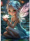 DAERLE Diamond Painting Erwachsene, Entzückende kleine Fee, Diamant Painting Bilder Niedliche Fee, 5D Diamond Painting Set für Anfänger, DIY Mosaikherstellung Bastelset für Haus Wanddeko 30x40cm