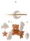Promise Babe Baby Mobile Baby Krippe Halter Holz Krippe Halter Wickeltisch Spieluhr Weiß Wolken Mond Weiß Wolken Mond Braun Bär Anhänger Zimmer