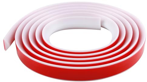 Wet Room Floor Barrier, Self-Adhesive Shower Water Barrier, PVC Trim Shower Threshold Water Barrier White 3M Shower Tray Sealing Strip for Kitchen Bathroom