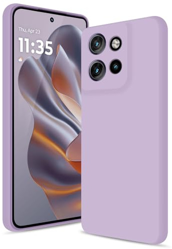 Btstring Case for Motorola Edge 50 Neo, Purple | Soft Silicone, Upgraded Camera Protection, Shockproof Slim, Anti-Scratch Microfiber Lining