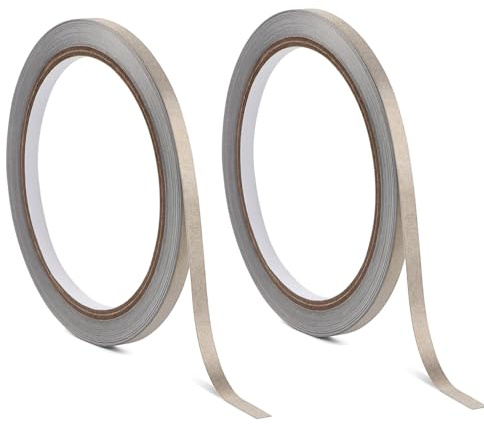 CYFUN DESIGN Leitfähiges Nylon-Klebeband, 5 mm x 10 m, Leitfähiges Nylon-Klebeband, Maker-Klebeband für Papierschaltungen, Bastelkreise, Kunst, Handwerk, Scrapbooking, Zubehör, Projekte, 2 Stück