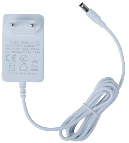Netzteil für Echo Show 10 (3. Gen), Echo Show 8, Echo Plus (2. Gen) und Echo (3./4. Gen) | 30W Ladegerät – 30V 0.8A DC 5.5×2.5mm Netzteil