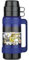 ELECTROSQUARE Mondial Glass Vacuum Flask 500ml / 1000ml / 1800ml Hot & Cold Insulated Thermal Bottle Leakproof Traditional Vacuum Jug (Blue, 1800ml)