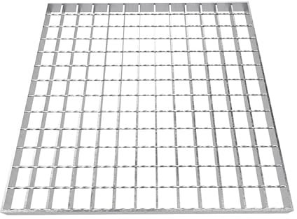 LMXRYPD Grille de Drainage Robuste en Acier Galvanisé, Caillebotis Exterieur Acier, pour Jardin, Garage, Puits, Fosse Septique, Résistante à la Rouille(20cm/7.8in)