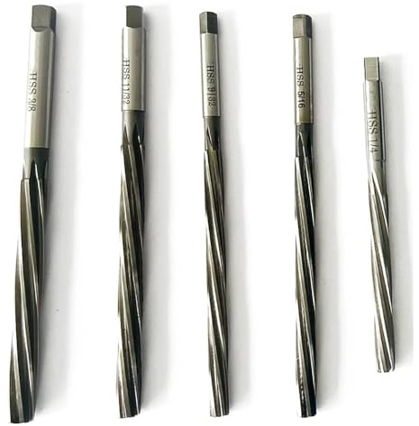 HSS Valve Stem Guide Reamers Set of 5 Pcs - 4.5mm - 5mm - 5.5mm - 6mm - 7mm-Amz631