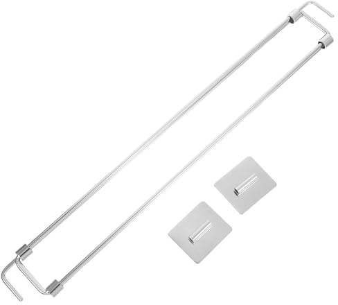 VILLFUL Adjustable RV Refrigerator Tension Rods Stainless Steel Fridge Stabilizer Bars for Travel Trailers Camper Accessories and Interior Storage Support