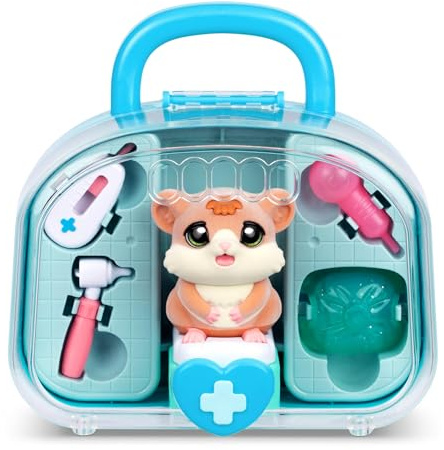 Little Live Pets Ouchies Tierarzt-Set Coco mit Zubehör | Pflege dein interaktives Tierchen mit dem Tierarzt-Set, Geräusche, Reaktionen und Zubehör; ab 4 Jahren