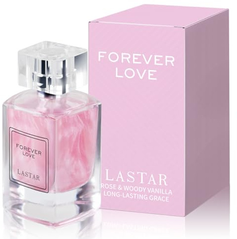 LASTAR Travel Size Parfüm, Charmant Eau De Cologne Duft - Rosa Pfeffer, Rose, Jasmin, Vanille - 50 ML/1.69 FL OZ, perfekt für Feiertagsgeschenke, Dating, Weihnachten, Thanksgiving, Valentinstag
