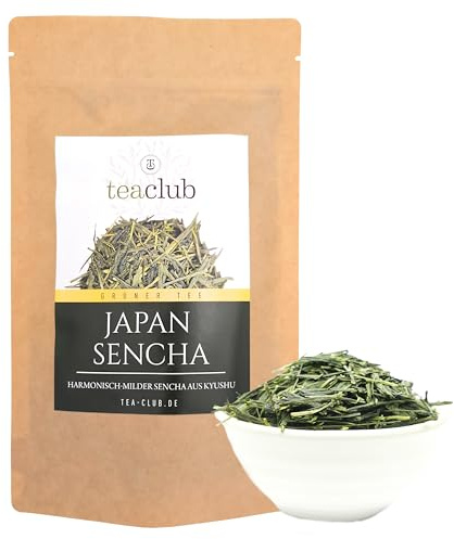 Té verde Sencha de Japón a granel 50g, té verde japonés de Kyushu, variedad de arbusto Oku Midori, TeaClub Té Verde