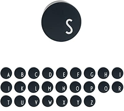 Design Letters MyCharger (A-Z), Persönliches Ladegerät (EU, Type A) | Schnellladung. Sicher und intelligent Laden | Schwarz | Kompatibel mit iPhone Buchstabe