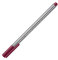 STAEDTLER 334-28 Fineliner triplus (ergonomische Dreikantform, hohe Qualität, superfeine Spitze, Linienbreite 0,3 mm, Set mit 10 Stück) mahagoni rot