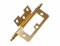 2 Pairs of Cabinet Door Flush Hinges + FINIALS EB Brass Plated Steel 75MM