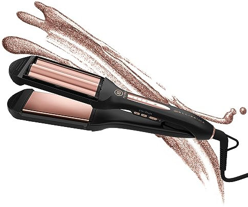 Bellissima My Pro 2-in-1 Straight and Waves Hair Styler B29 100, Double Profile, Sleek Straight Hair or Beachy Waves, Cera...