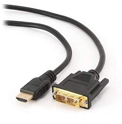 GEMBIRD Câble HDMI vers DVI CC-HDMI-DVI-0.5M (0,5 m) Noir