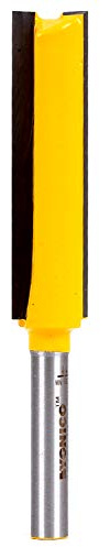 YONICO Router Bits Straight Bit 1/2-Inch Diameter X 2-Inch Height 1/4-Inch Shank 14043q