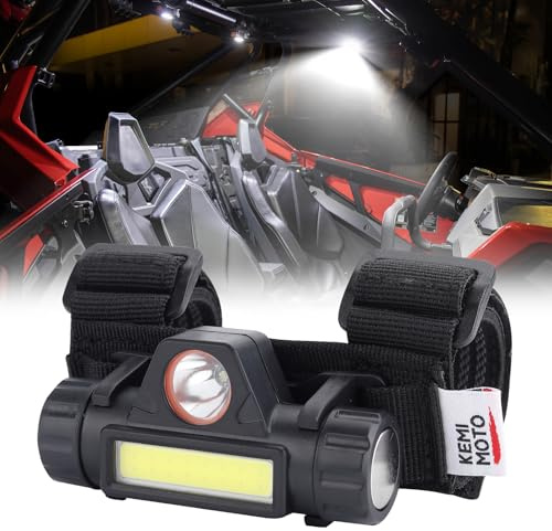 KEMIMOTO UTV Dome Light Roll Bar Cage Mount USB Rechargeable 1-Pack
