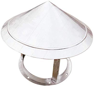 LTLCLZ Chapeau De Cheminée Pare-Pluie, Sortie De Toit en Acier Aluminié À Chaud Résistant À La Chaleur, Chapeau Chinois pour Conduit De Cheminée Conforme À La Norme,250mm