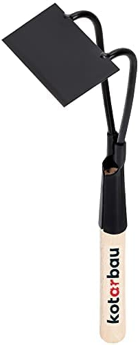 KOTARBAU® Mini zappa rettangolare 50 x 93 mm con denti per piccole piante, piccola zappa da giardino, zappa erbacce, attrezzi da giardino per trapiantare la caccia e la cura del giardino