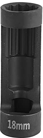 Suspension Strut Nut Socket, 1/2in DR. x 18mm 12PT Suspension Strut Socket Tool VM Number 3353 Suspension Strut Tool