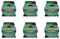 Duck Tape Original, Schwarz, 50 mm x 25 m, 6 Stück