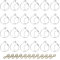 NUPTIO 24 Stück Hängende Glas Teelichthalter Globus 6cm Durchmesser, Teelicht Kerzenhalter Hochzeit Weihnachten Halloween Heimwerkergeschenke, Gartendekorationen Kerzenhalter Im Freien