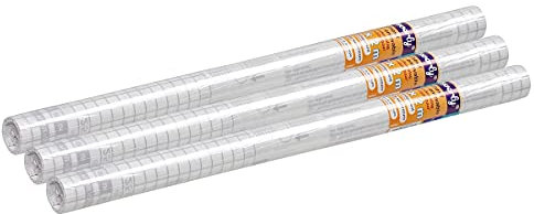 Viquel - 3 Rouleaux Protège-Livre Adhésifs Transparents et Repositionnables - COVERLY