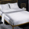 Jemiipee Juego de Sabanas de Cama 4 Piezas Raso Color Sólido, 1 x Sábana Bajera Ajustable 135x190 cm con 35 Bolsillo Profundo, 1 x Hoja Plana y 2 x Fundas de Almohada, Blanco