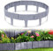 NAIZY Bordure de Pelouse en Plastique Aspect Pierre 12,5 m Bordure de lit Bordure de Tonte Bordure de lit en Plastique pour palissade Jardin 25 cm x 23 cm (L x H) - 50 pièces/12,5 m Gris