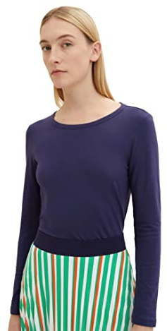 TOM TAILOR Damen 1044138 Basic Longsleeve