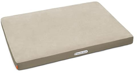 Doctor Bark | orthopädische Hundematratze mit kuscheliger Fleece-Liegefläche, waschbares Liegekissen für große Hunde (L - 100x70 cm, beige - Goldbraun)
