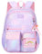 VIDOSCLA Coloful Girls School Backpack BookBags for Teens Purple-L
