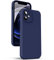 Supdeal Liquid Silikon Hülle für iPhone 12 Mini, [Kameraschutz] [Mikrofaser] [3 Schicht Schützen] Flüssige Silikon Handyhülle, Ultra Dünn und Bequem zu halten Schutzhülle, 5,4 Zoll, Navy Blau