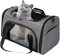 Bibykivn Atmungsaktive Katzentasche, Faltbare Katzentransportbox, Geeignet für Kleine und Mittelgroße Katzen und Hunde, Mehrere Öffnungen Oben, Vorne und an Den Seiten (Grau, L)