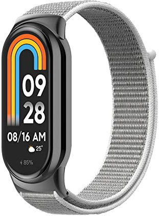 Th-some Armband für Xiaomi Mi Band 8, Nylon Uhrenarmband Verstellbares Sport Ersatzarmbänd Kompatibel mit Xiaomi Mi Band 8