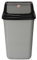 URBNLIVING 5L/20L/30L/50L Plastic Waste Management Recycling Bin Trash Can Dustbin with Swing Lid for Office, Kitchen and Bathroom (50L Black/Grey)