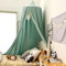 Flipped Warmth Polyester Betthimmel, Himmelbett Vorhänge Kinderzimmer Insektenschutz Baldachin Deko Moskitonetz Atmungsaktiv, Betthimmel Mädchen,Lake Green