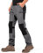 yeyity Wanderhose Herren Outdoor Hosen Robust Atmungsaktiv Langlebig Taktische Hose Arbeitshosen Männer zum Outdoor-Aktivitäten und Außenarbeiten(9925,Grau,2XL)