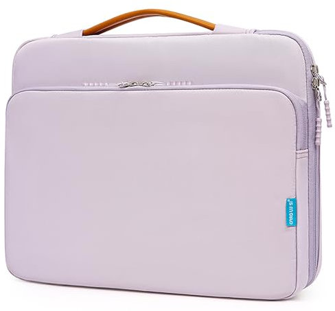 Veki 15-16 Pulgadas Funda para Portátil Impermeable, Anti-rasguños Funda Ordenador Portátil, Fundas Blanda PC Portátiles, Bolsa de Transporte para MacBook, Acer, HP, DELL, Lenovo, ASUS (Morado)